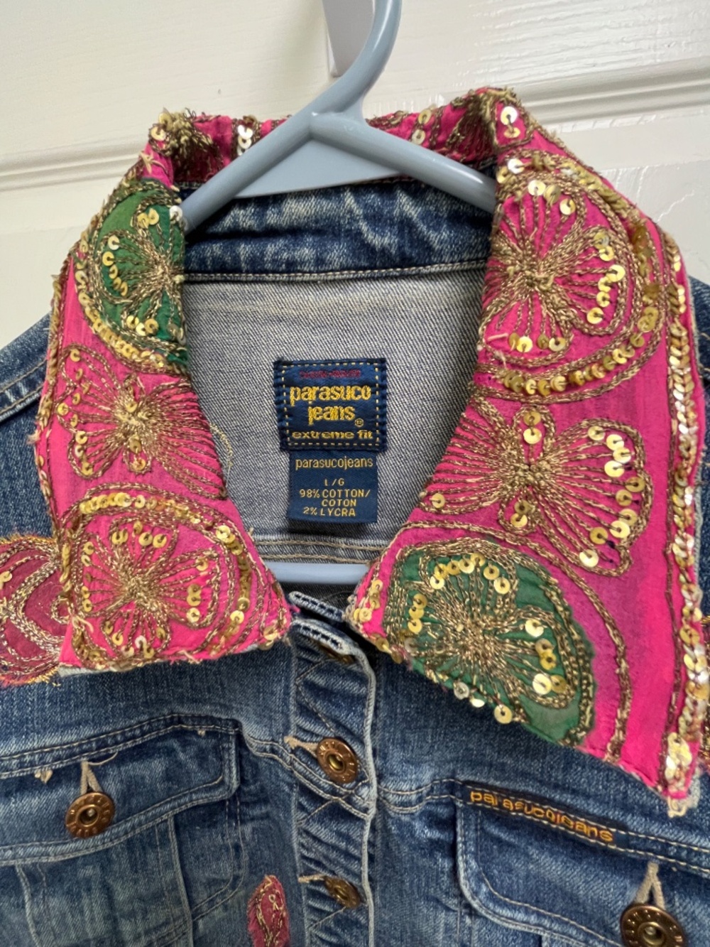 Women's Parasuco Jeans Jacket L - Picture 10 of 13